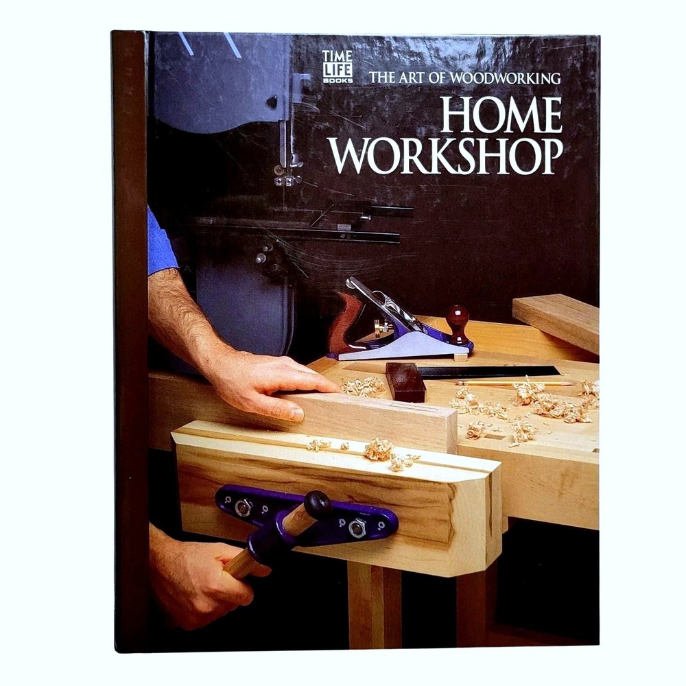 Vintage 90s Home Workshop Book Time Life Spiral- woodworking carpentry templates